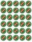 30 x Footballs in Grass Themed Edible Cupcake Toppers | Uncut on Wafer Sheet- Qty 30-1.5” each